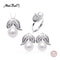[MeiBaPJ]Amazing price 925 sterling silver jewelry 100% real natural freshwater pearl jewelry set for women