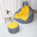 Meijuner Lazy Sofa Cover Solid Chair Covers without Filler/Inner Bean Bag Pouf Puff Couch Tatami Living Room Furniture Cover AExp