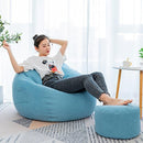 Meijuner Lazy Sofa Cover Solid Chair Covers without Filler/Inner Bean Bag Pouf Puff Couch Tatami Living Room Furniture Cover AExp