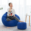 Meijuner Lazy Sofa Cover Solid Chair Covers without Filler/Inner Bean Bag Pouf Puff Couch Tatami Living Room Furniture Cover AExp