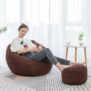 Meijuner Lazy Sofa Cover Solid Chair Covers without Filler/Inner Bean Bag Pouf Puff Couch Tatami Living Room Furniture Cover AExp