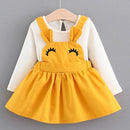 Melario Baby Dresses 2017 Summer New Baby Girls Clothes Lace Bow tie Mini A-Line Baby Princess Dress Cute Cotton Kids Clothing-Yellow 1-6M-JadeMoghul Inc.