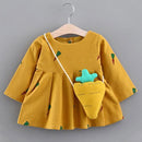 Melario Baby Dresses 2017 Summer New Baby Girls Clothes Lace Bow tie Mini A-Line Baby Princess Dress Cute Cotton Kids Clothing-Yellow 2-6M-JadeMoghul Inc.