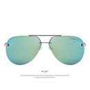 Men 100% Polarized Aluminum Alloy Frame Sunglasses-C05 Gold-JadeMoghul Inc.