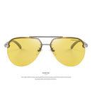 Men 100% Polarized Aluminum Alloy Frame Sunglasses-C07 Gray Yellow-JadeMoghul Inc.