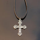 Men Bijoux Vinatge Silver Plated Elephant Wing Cross Love Leather Necklace Pendant For Women Chain Collares Jewelry Bijoux 2017-N697-JadeMoghul Inc.