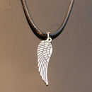 Men Bijoux Vinatge Silver Plated Elephant Wing Cross Love Leather Necklace Pendant For Women Chain Collares Jewelry Bijoux 2017-N788-JadeMoghul Inc.