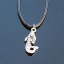 Men Bijoux Vinatge Silver Plated Elephant Wing Cross Love Leather Necklace Pendant For Women Chain Collares Jewelry Bijoux 2017-N791-JadeMoghul Inc.