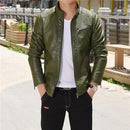 Men Bomber Jacket - Leather Jacket - Casual Pilot Cool Jacket-Green-XL-JadeMoghul Inc.