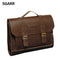 Men Briefcase - PU Leather Men's Messenger Bag Male Laptop Bag Men Business Travel Bag-Black-JadeMoghul Inc.