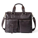 Men Briefcases Genuine Leather Men's Bag male business Computer Laptop Bags Crossbody Bags Messenger Bag Men Leather-260B-coffeegusao-China-JadeMoghul Inc.