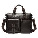 Men Briefcases Genuine Leather Men's Bag male business Computer Laptop Bags Crossbody Bags Messenger Bag Men Leather-260BUcoffeeyapiu-China-JadeMoghul Inc.