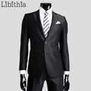 Men Business Suit Slim Fit Tuxedo-16-S-JadeMoghul Inc.