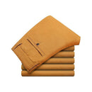 Men Business Trousers / Smart Straight Pants-deep khaki-29-JadeMoghul Inc.