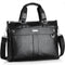Men Casual Briefcase Business Shoulder Bag Leather Messenger Bags Computer Laptop Handbag Bag Men's Travel Bags-Black-China-JadeMoghul Inc.