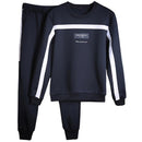 Men Casual Set - Sweatshirt Long Sleeve & Casual Sportswear Pants-M08 Dark Blue-S-JadeMoghul Inc.