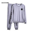 Men Casual Set - Sweatshirt Long Sleeve & Casual Sportswear Pants-M08 Dark Blue-S-JadeMoghul Inc.