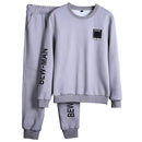 Men Casual Tracksuit Set - Sweat Track Suit Set (Jacket & Sweatpants)-M07 Grey-S-JadeMoghul Inc.
