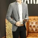 Men Casual Wear Blazer-Gray-XXXL-JadeMoghul Inc.