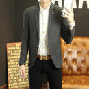 Men Casual Wear Blazer-Khaki-XXXL-JadeMoghul Inc.