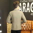 Men Casual Wear Blazer-Khaki-XXXL-JadeMoghul Inc.