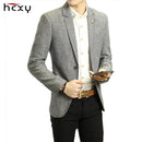 Men Casual Wear Blazer-Khaki-XXXL-JadeMoghul Inc.