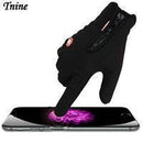 Men Classic Winter Leather Gloves / Driving TouchScreen Gloves-Black-M-JadeMoghul Inc.