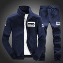 Men Clothing Suit Set / Casual Sweatshirts & Pant-Dark Blue-M-JadeMoghul Inc.