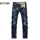 Men Dark Blue Casual Denim Jeans / Cowboy Style Jeans-Blue-28-JadeMoghul Inc.