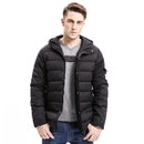 Men Down Hoodie Coat - Warm Long Jacket-O6VI9079black-S-JadeMoghul Inc.