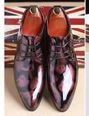 Men Dress Shoes / Luxury Leather Fashion Oxfords-Red-11-JadeMoghul Inc.