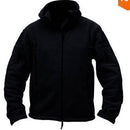 Men Fleece Softshell Jacket-Black-S-JadeMoghul Inc.
