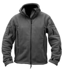 Men Fleece Softshell Jacket-Black-S-JadeMoghul Inc.