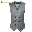 Men Formal Double Breasted Vest-Black-S-JadeMoghul Inc.