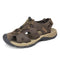Men Genuine Leather Breathable Sandals-Dark Brown-6-JadeMoghul Inc.