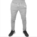 Men Gyms Pants / Men Casual Fitness Workout Pants-Grey-M-JadeMoghul Inc.