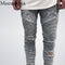 Men Jeans / Casual Denim Slim Jeans-Blue-28-JadeMoghul Inc.