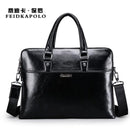 Men Leather Briefcase Bags Business Laptop Tote Bag Men's Crossbody Shoulder Bag Men's Messenger Travel Bags-black-JadeMoghul Inc.