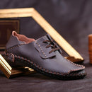Men Leather Shoes / Casual Breathable Big Size Mens Shoes-Coffee Casual Shoes-11-JadeMoghul Inc.