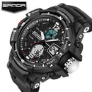 Men LED Digital Quartz Wrist Watch-Black-JadeMoghul Inc.