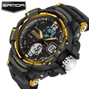 Men LED Digital Quartz Wrist Watch-Golden-JadeMoghul Inc.