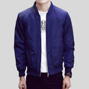 Men Long Sleeve Casual Slim Jacket-Blue-M-JadeMoghul Inc.