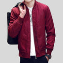 Men Long Sleeve Casual Slim Jacket-Red-M-JadeMoghul Inc.