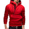 Men Long Sleeve Hoodie / Zipper Sweatshirt-Black red hoodies-M-JadeMoghul Inc.