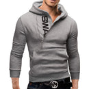 Men Long Sleeve Hoodie / Zipper Sweatshirt-Black red hoodies-M-JadeMoghul Inc.