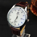 Men Luxury Calendar Quartz Watch-Brown white-JadeMoghul Inc.