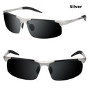 Men Night Vision Goggles / Anti-Glare Sunglasses-Silver-JadeMoghul Inc.