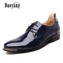 Men PU Leather Casual Shoes-Red-5.5-JadeMoghul Inc.