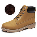 Men PU Leather Stylish Work Shoes-yellow Plush-11-JadeMoghul Inc.