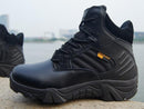 Men Quality Military Leather Boots / Special Force Tactical Desert Combat Boots-Black low top-11-JadeMoghul Inc.